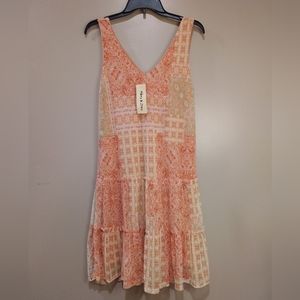 NEW Mikey & Joey tank dress sz M boho lagenlook tiered